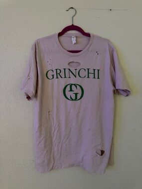 Grinchi Logo Graphic Tee - Pink